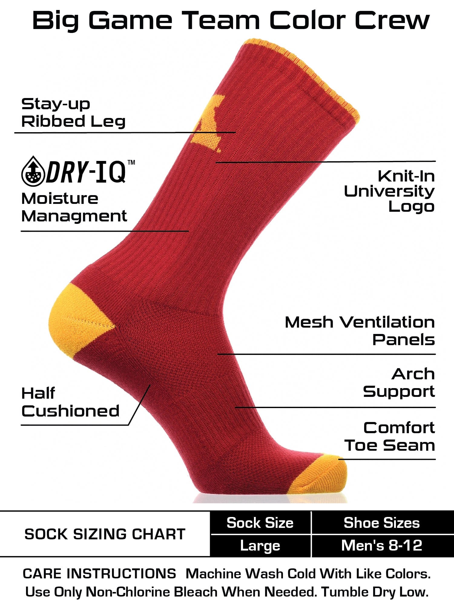 University of Minnesota Mens Socks, Minnesota Golden Gophers Socks