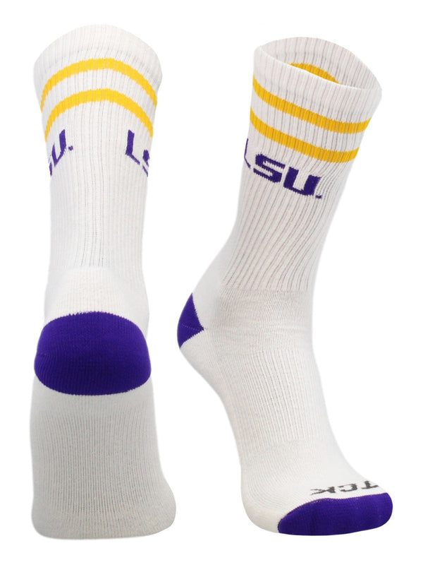 Vintage LSU Tigers Socks For Men and Womens Soft Cotton Sock (LSU Tigers, Large)