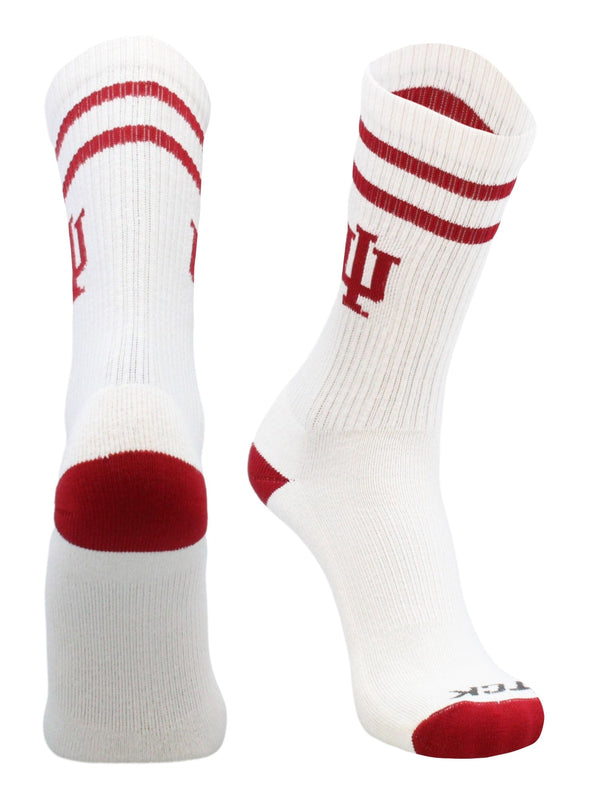 Vintage Indiana Hoosiers Socks For Men and Womens Soft Cotton Sock (Indiana Hoosiers, Large)