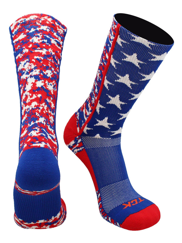 Digi Camo USA Flag Crew Socks