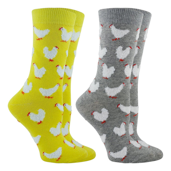 WHD Fuzzy Chicken Socks 2-Pack or 1-Pack