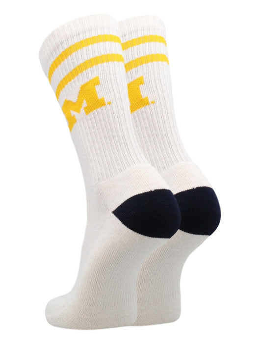 Vintage Michigan Wolverines Socks NCAA Socks For Men and Womens Soft Cotton Sock