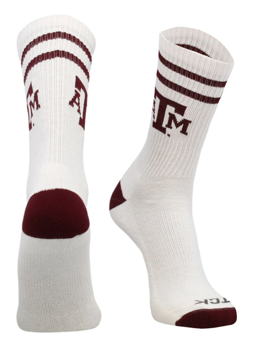 Vintage Texas A&M Aggies Socks For Men and Womens Soft Cotton Sock (Texas A&M Aggies, Large)