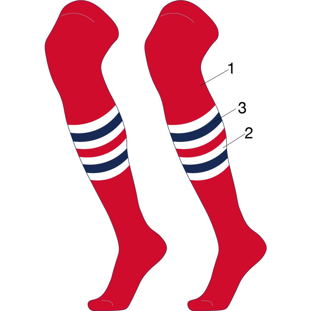 Over the 2025 knee baseball socks