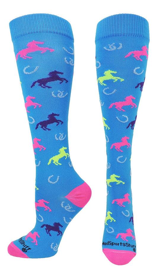 Horse Socks Over the Calf Crazy Socks Equestrian Socks – MadSportsStuff