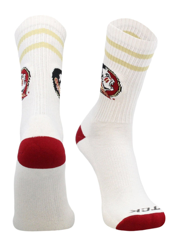 Vintage Florida State Seminoles Socks For Men and Womens Soft Cotton Sock (Florida State Seminoles, Large)