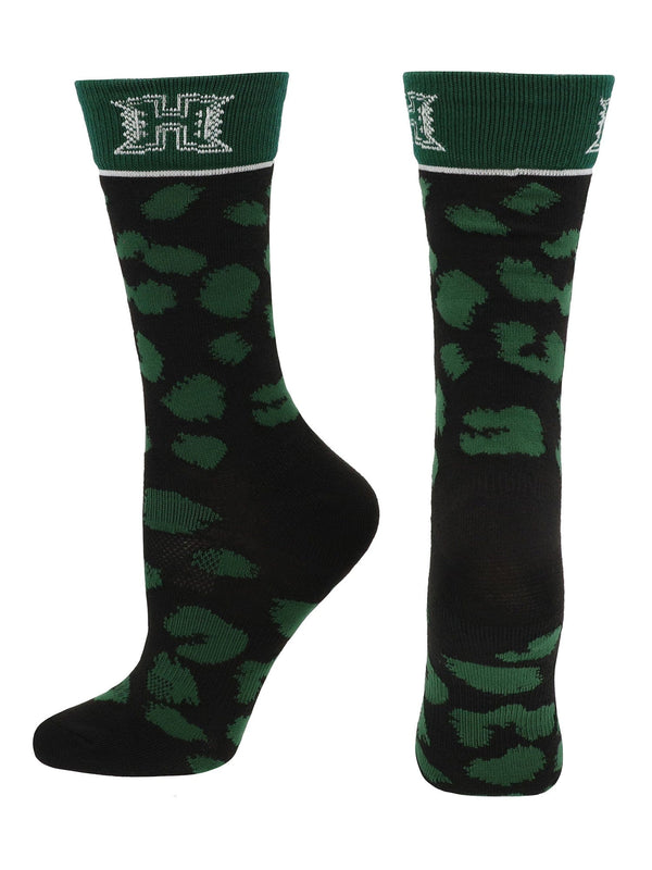 Hawaii Rainbow Warriors Socks Womens Savage Crew Socks