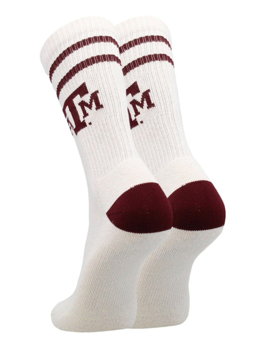 Vintage Texas A&M Aggies Socks NCAA Socks For Men and Womens Soft Cotton Sock