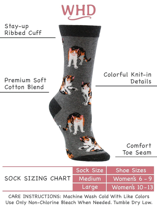 Calico Cat Socks Perfect Cat Lovers Gift