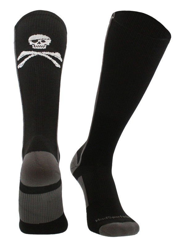 Pirate Skull and Crossbones (Jolly Roger) Over the Calf Socks