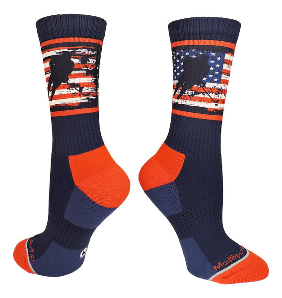 USA Flag Socks Crew Socks Hockey Socks Player – MadSportsStuff