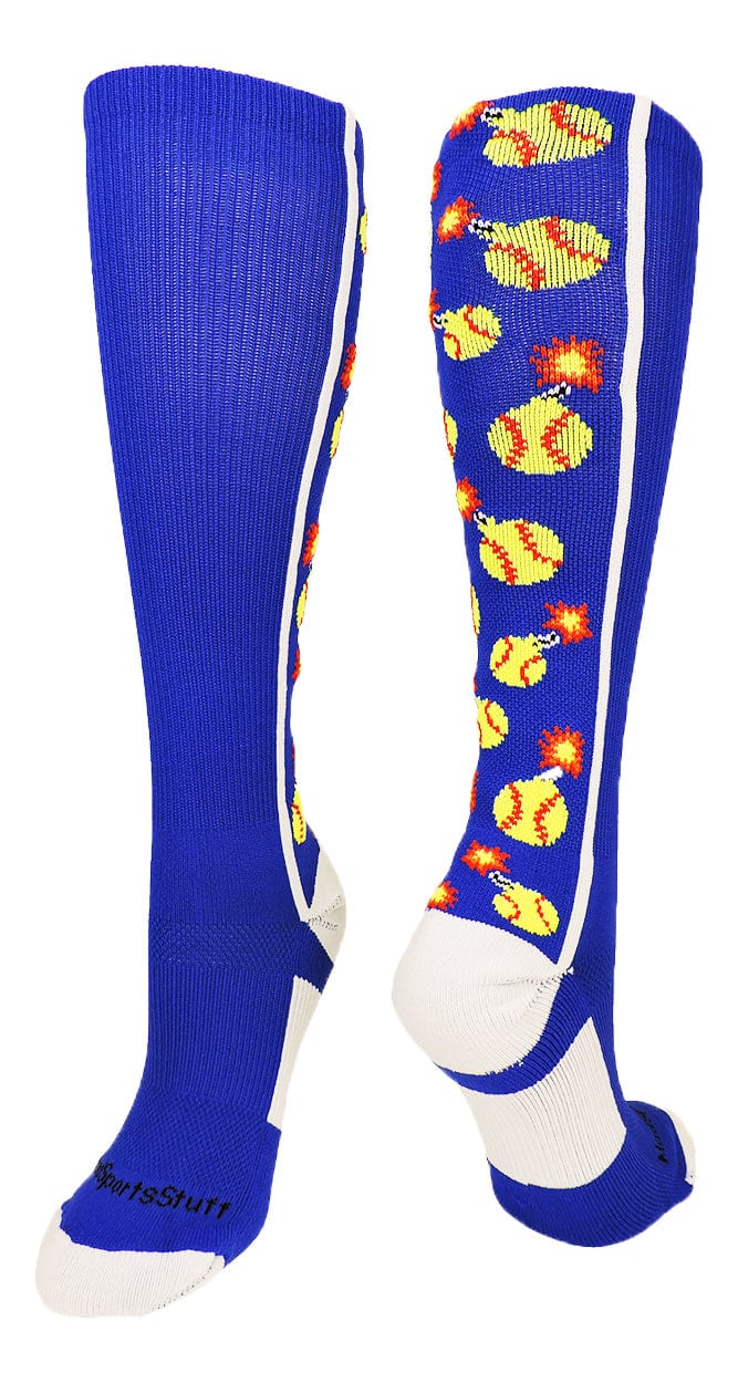 Softball Socks Over the Calf Length Bombers Pattern – MadSportsStuff