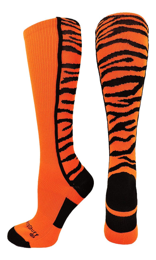 Tiger Socks Over the Calf Crazy Safari Stripes Pattern