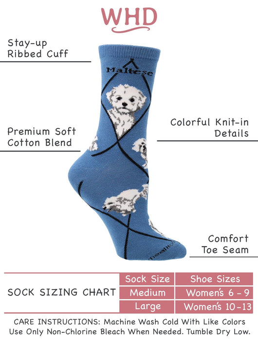 Maltese Socks Perfect Dog Lovers Gift