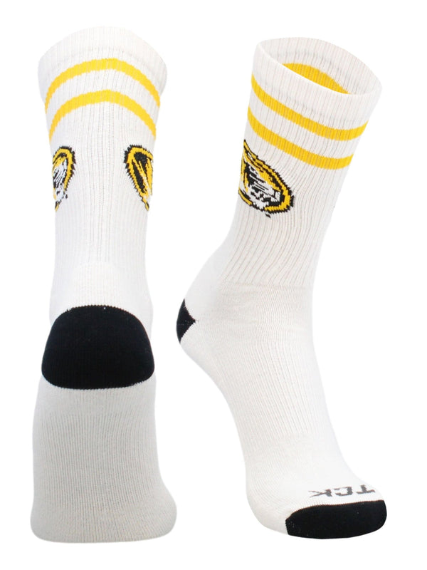 Vintage Missouri Tigers Socks For Men and Womens Soft Cotton Sock (Missouri Tigers, Large)